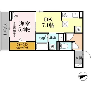 シャルマン並木【1階】の間取り