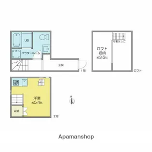 ラフィーカ金山【1階】の間取り