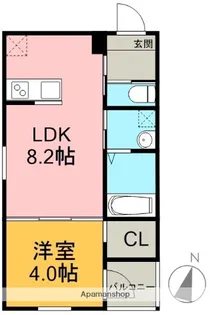 robot home 近鉄八田【2階】の間取り