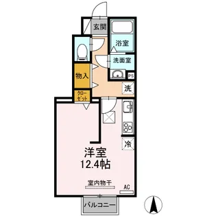 ラポーゼ絆【1階】の間取り