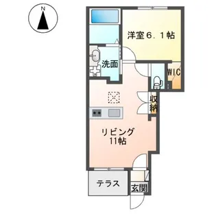 BELL’S・TREE【101号室】の間取り