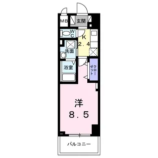 BRIGHT GATE 名古屋【10階】の間取り