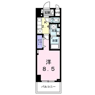 1Kの間取り画像