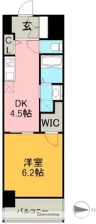 エステムコート名古屋ライブゲート【4階】の間取り