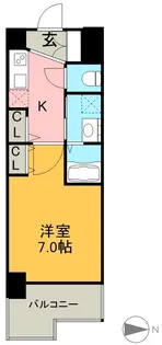 エステムコート名古屋ライブゲート.【6階】の間取り