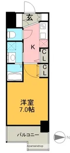 エステムコート名古屋ライブゲート【10階】の間取り