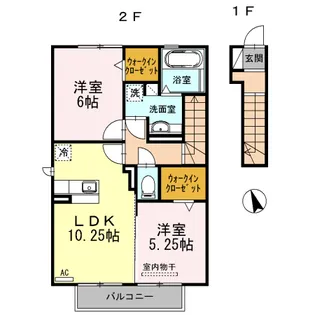 サニースカイ C棟【2階】の間取り