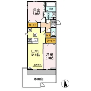 メゾンセリーブ【1階】の間取り