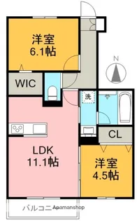 サンハイム八社【1階】の間取り