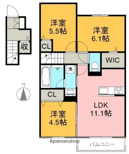 サンハイム八社【2階】の間取り