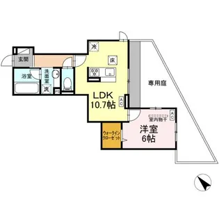 GRAND DーROOM大秋【1階】の間取り