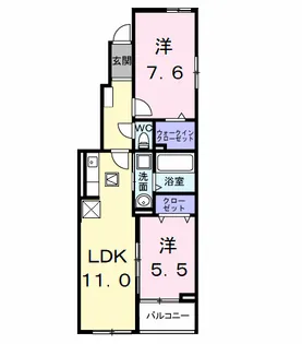 ラフィネ M【1階】の間取り