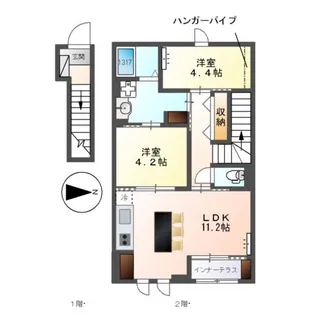 コルナス【2階】の間取り