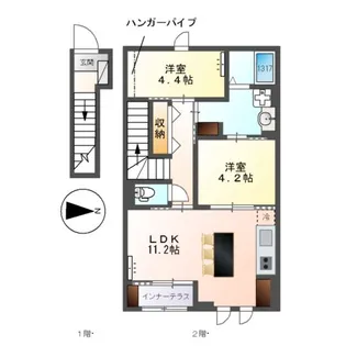 コルナス【2階】の間取り