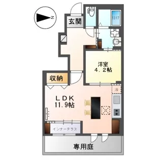 コルナス【1階】の間取り
