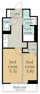 S-RESIDENCE烏森aureate(オリート)【11階】の間取り