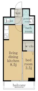 S−RESIDENCE烏森AUREATE【3階】の間取り