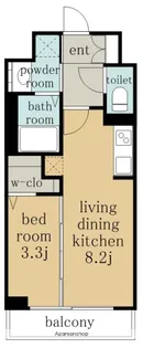 S−RESIDENCE烏森AUREATE【11階】の間取り