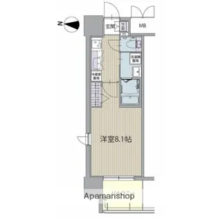 パルティール高畑アネックス【2階】の間取り