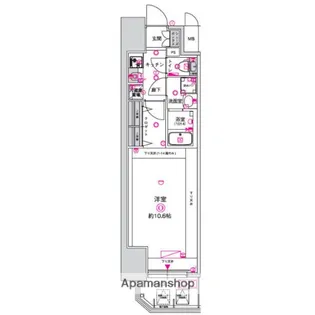 CREST TAPP金山【10階】の間取り