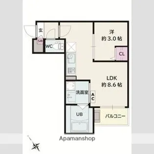 Jack koyoⅡ【3階】の間取り