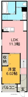 リヴェール元中野Ⅱ【1階】の間取り