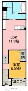 リベール元中野2【3階】の間取り