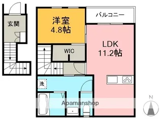リーブルファイン下之一色町【2階】の間取り