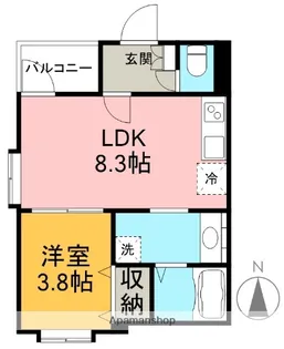 hale’a八田(ハレアハッタ)【1階】の間取り