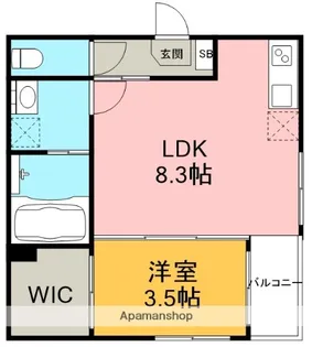 (仮称)松葉町一丁目②【1階】の間取り