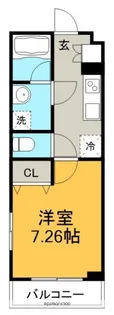 リシェス名古屋山王ウエスト【1階】の間取り