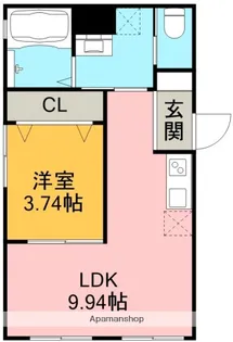 Cedre中村公園【1階】の間取り