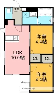 CEDRE中村公園 (セドールナカムラコウエン).【3階】の間取り