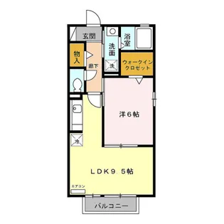 1LDKの間取り画像