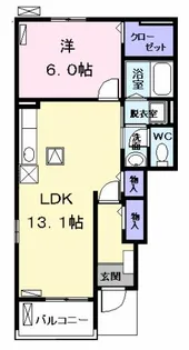 アイランド・ヴィレッジⅡ【1階】の間取り