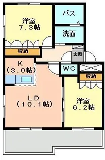 ユーハウスⅤ【3階】の間取り