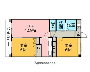 カーサクラロ【4階】の間取り