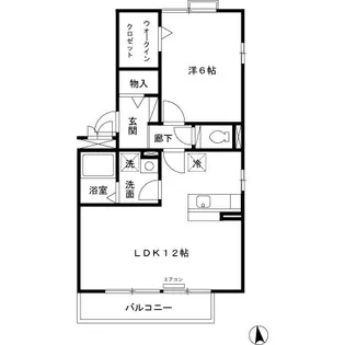 アストレア【3階】の間取り