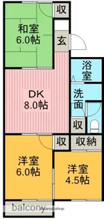 サトウハイツⅡ【1階】の間取り