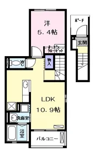 アンジュ【2階】の間取り