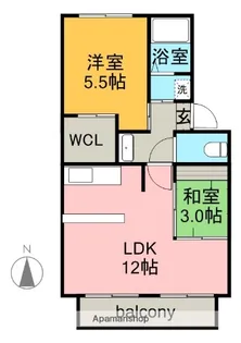 サンハイツSANAEⅡ【1階】の間取り