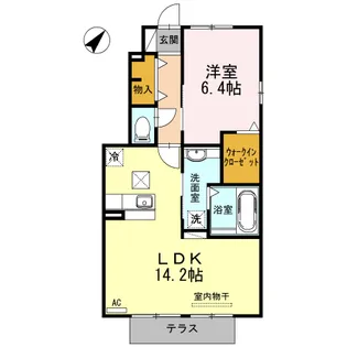 クラウド善南公園【1階】の間取り