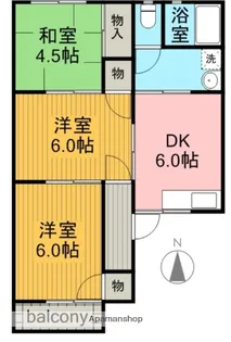 グランディールE【1階】の間取り