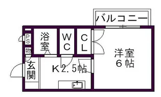 アメニティ名駅【4階】の間取り