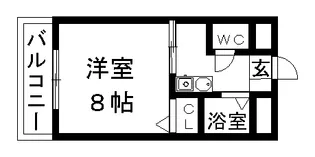 キャッスルⅢ【3階】の間取り