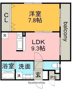 リシェール正保【2階】の間取り