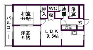 ダイアンサス82【2階】の間取り