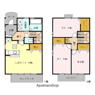 リビングタウン岩崎台.【1階】の間取り
