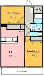ルグラン【1階】の間取り