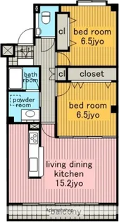 サンパークタウン 猪子石【2階】の間取り